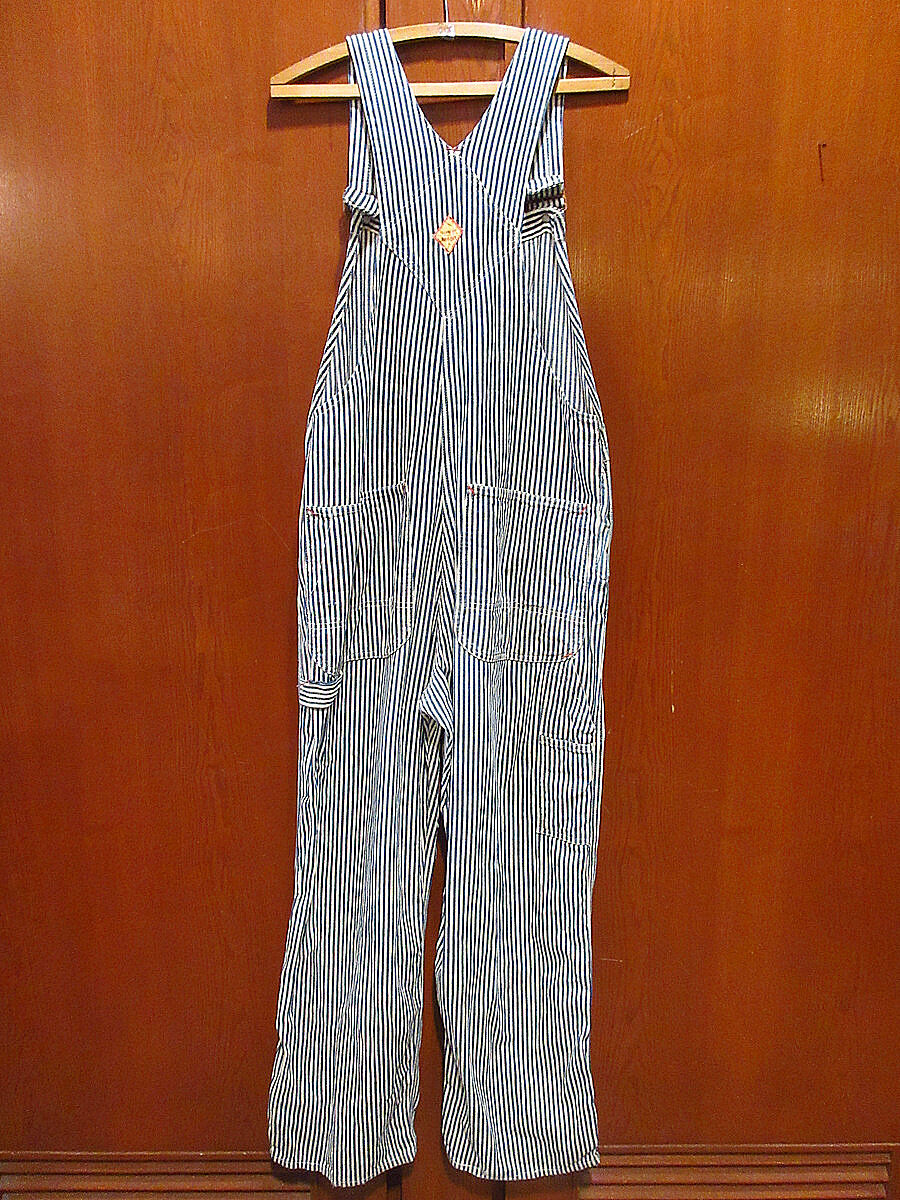 50s PENNEY'S PAY-DAY ヒッコリーダブルニー エプロン付き 50s