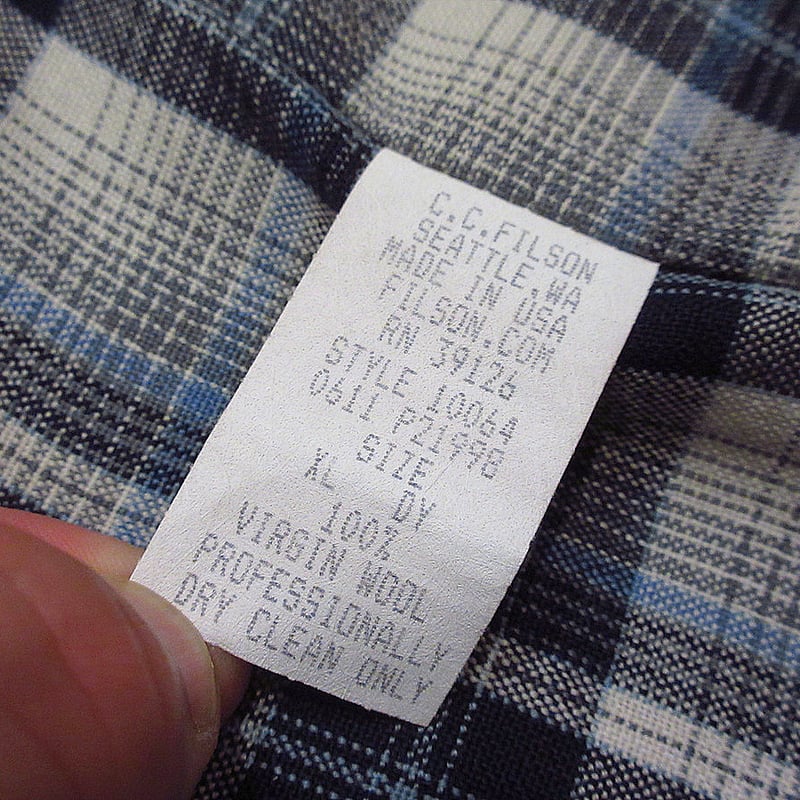 FILSON○襟付きウィップコードベストグレーsize XL○240926i4-m-vs