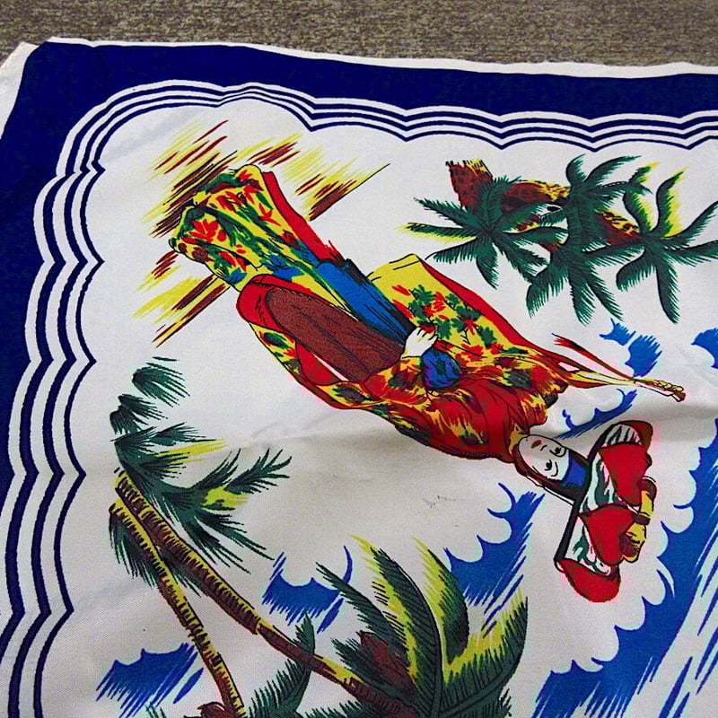 ビンテージ40s50's○OKINAWAスーベニアスカーフ○230908c8-scf 1940
