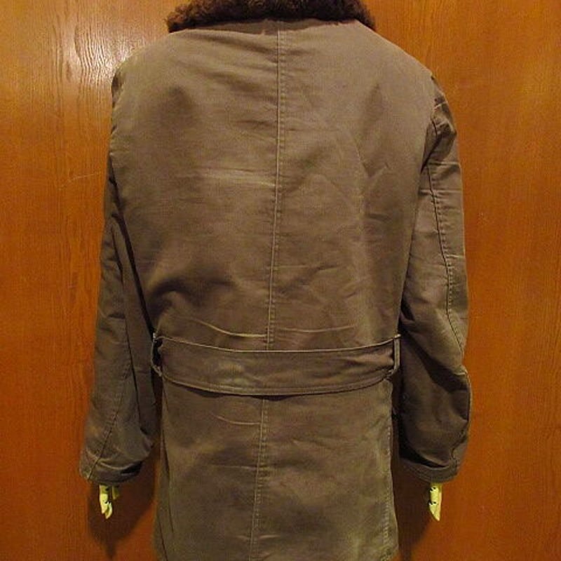 ビンテージ50's○HERCULES裏地ムートンショールカラーカーコート