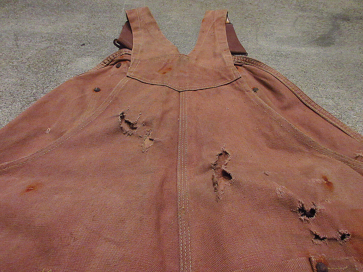 ビンテージ40's50's○Carharttハートタグエプロン付きダック