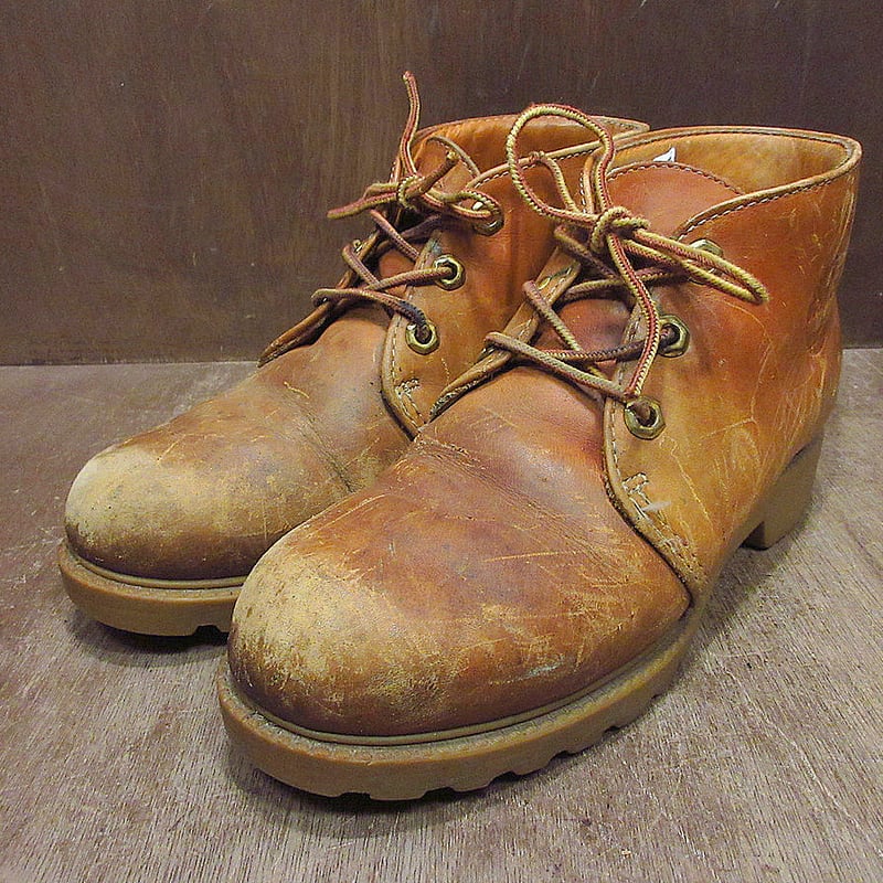 ビンテージ80's90's○Timberlandレザーブーツ茶○240718j6-m-bt-2