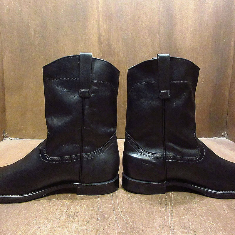 ビンテージ90's○DEADSTOCK RED WINGプリント羽根タグペコスブーツ黒10