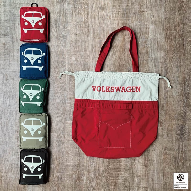 VW T1 BUS ポケッタブルツートントートバッグ(レギュラーサイズ