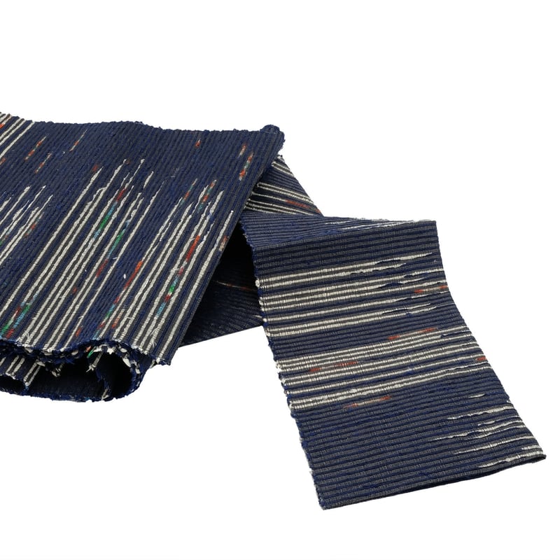 正絹 お仕立て上がり手織り裂き織八寸名古屋帯【圓蔵オリジナル】 509