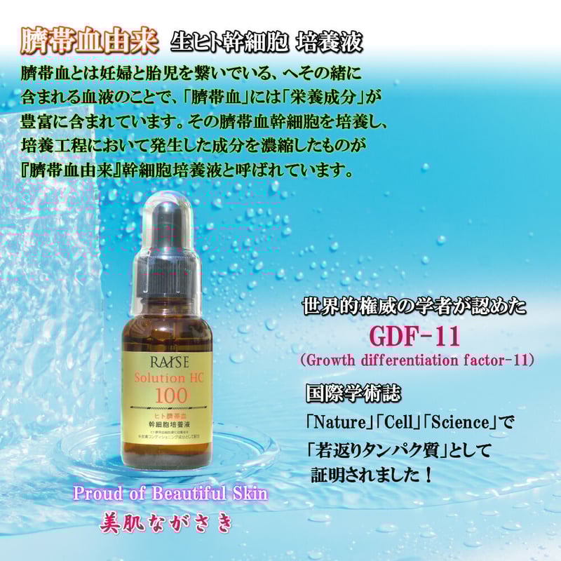 75％OFF！ レイズ ソリューション HC 100 30g 臍帯血由来 美容
