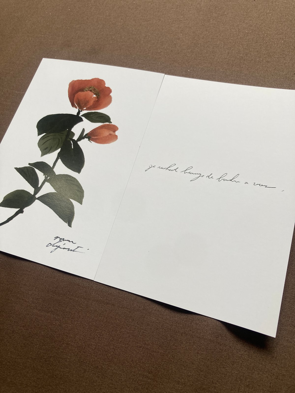 ポストカード 1月 【椿】 | takanori masutani