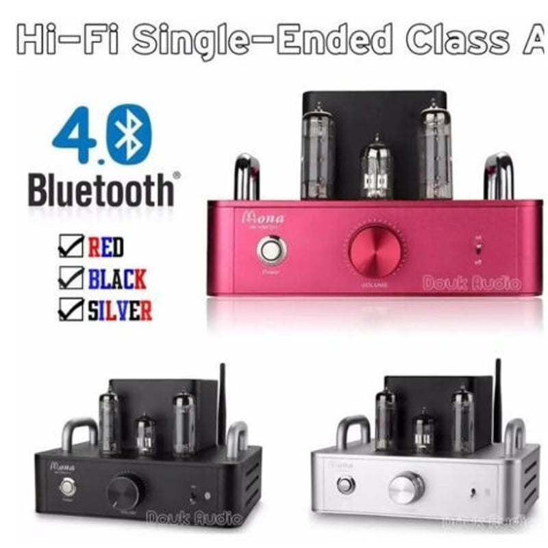 真空管アンプ 6P14（EL84） Bluetooth 4.0 ステレオ シングルエンド