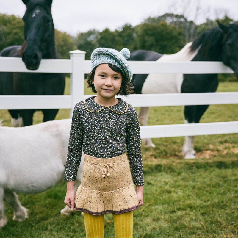 Misha & Puff Skating Pond Skirt - Camel confett
