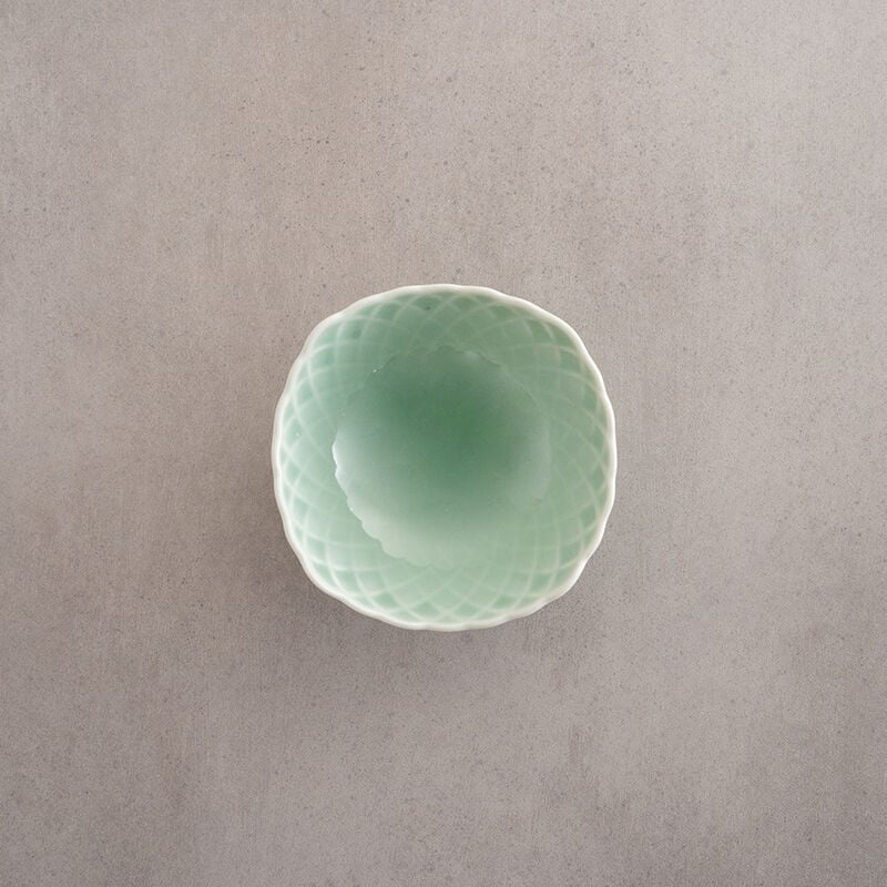 青磁網目小鉢 | 鍋島 虎仙窯オンラインストア