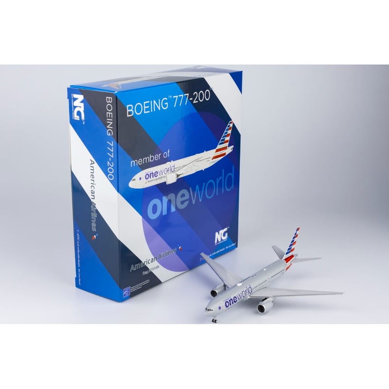 お取り寄せ商品】1/400 777-200ER アメリカン航空「 ワンワールド塗装」
