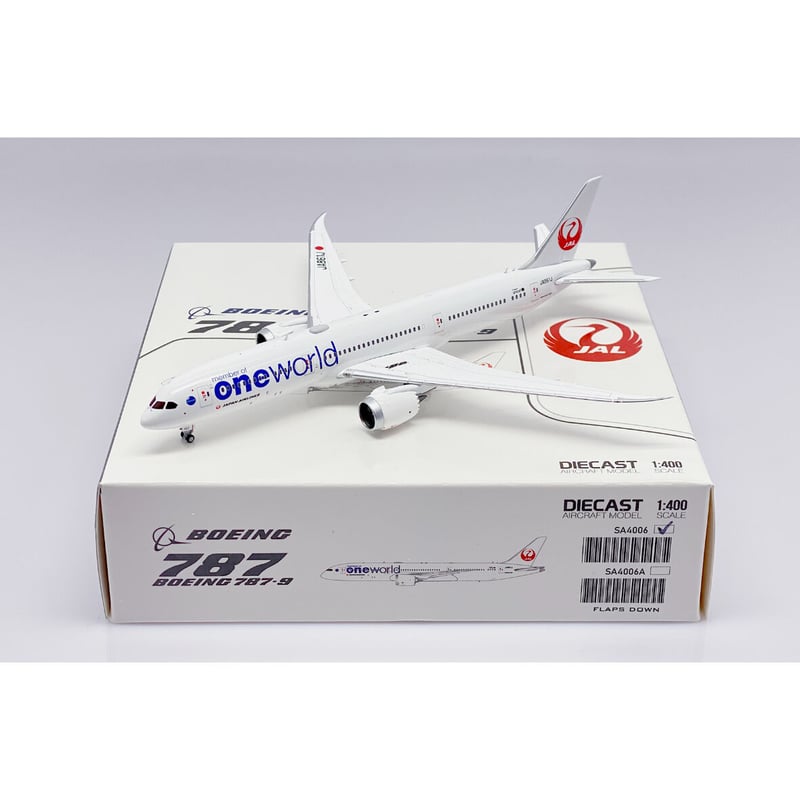 非売品・新商品情報】1/400 787-9 JAL [ワンワールド塗装機] JA86