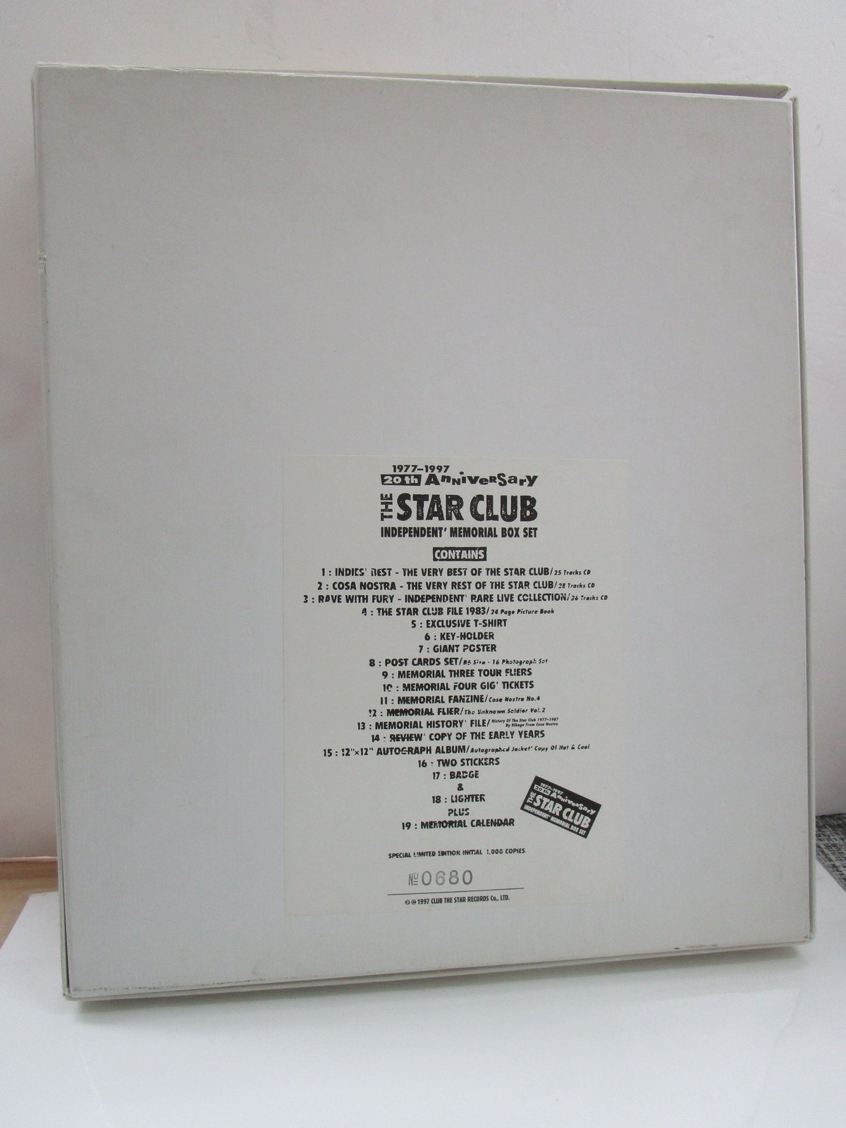 THE STAR CLUB/ 1977-1997 20th Anniversary Indep