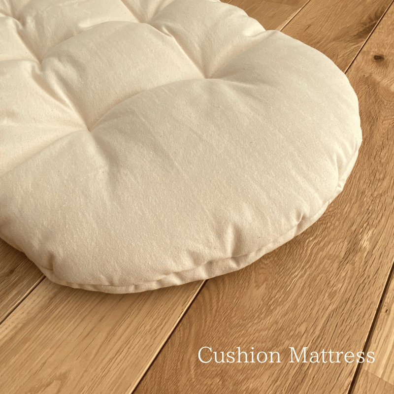 Moses Basket [ Hooded / Natural+Beige ] / Hippo