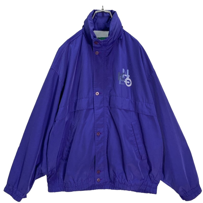 90s KENZO GOLF zip-up purple design nylon jacke