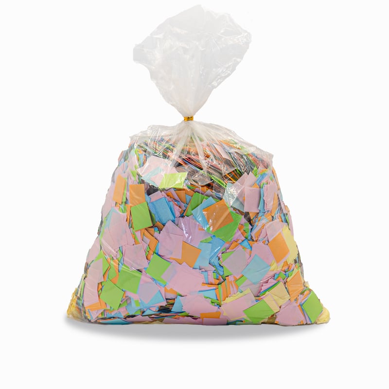 紙吹雪5色20×20ミリ 1キロ | Paper Go!