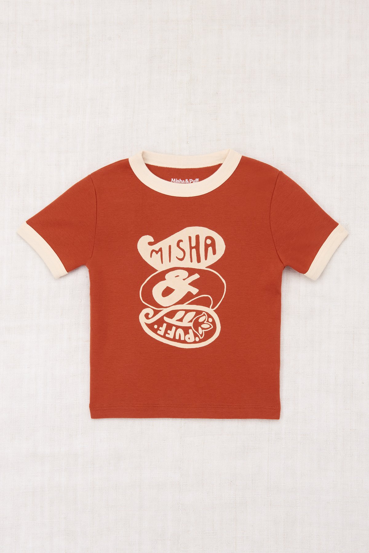 Misha&Puff Groovy Paisley Ringer Tee/Claystone