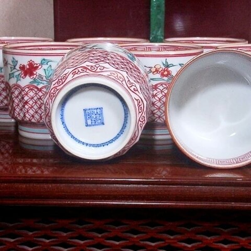 京焼・清水焼 二代 高木岩華作 赤絵古式模様小鉢 共箱 古物。 | STORES