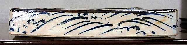 鎌倉 尾形奈美（乾女）作 乾山意 八仙花 角皿 無傷 共箱 保証