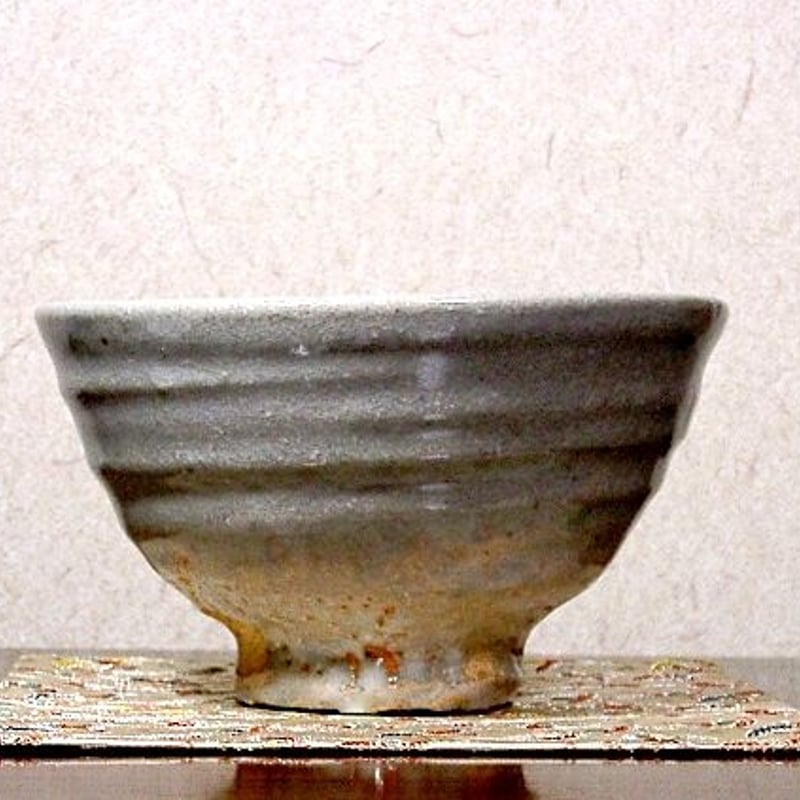 松阪萬古松古焼 佐久間 勝山 作 井戸写 茶碗 無傷 箱合 保証