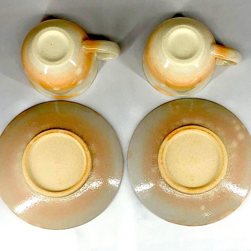 萩焼 椿秀窯 珈琲碗 2客セット 在印 無傷 共箱 未使用品。 | STORES