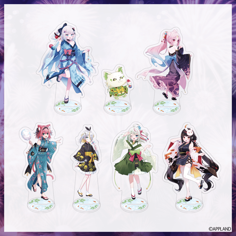 ぶいぱい浴衣グッズ2025】アクリルスタンド | APPLAND OFFICIAL SHOP