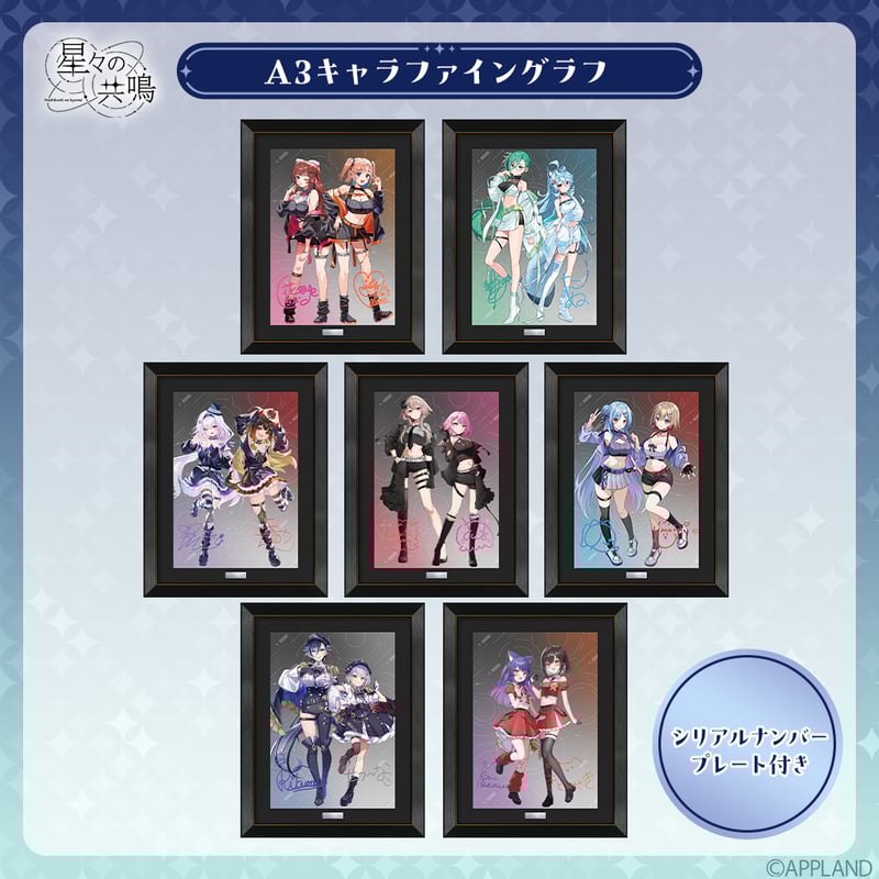 数量限定 星々の共鳴】シリアルナンバー付き A3キャラファイングラフ