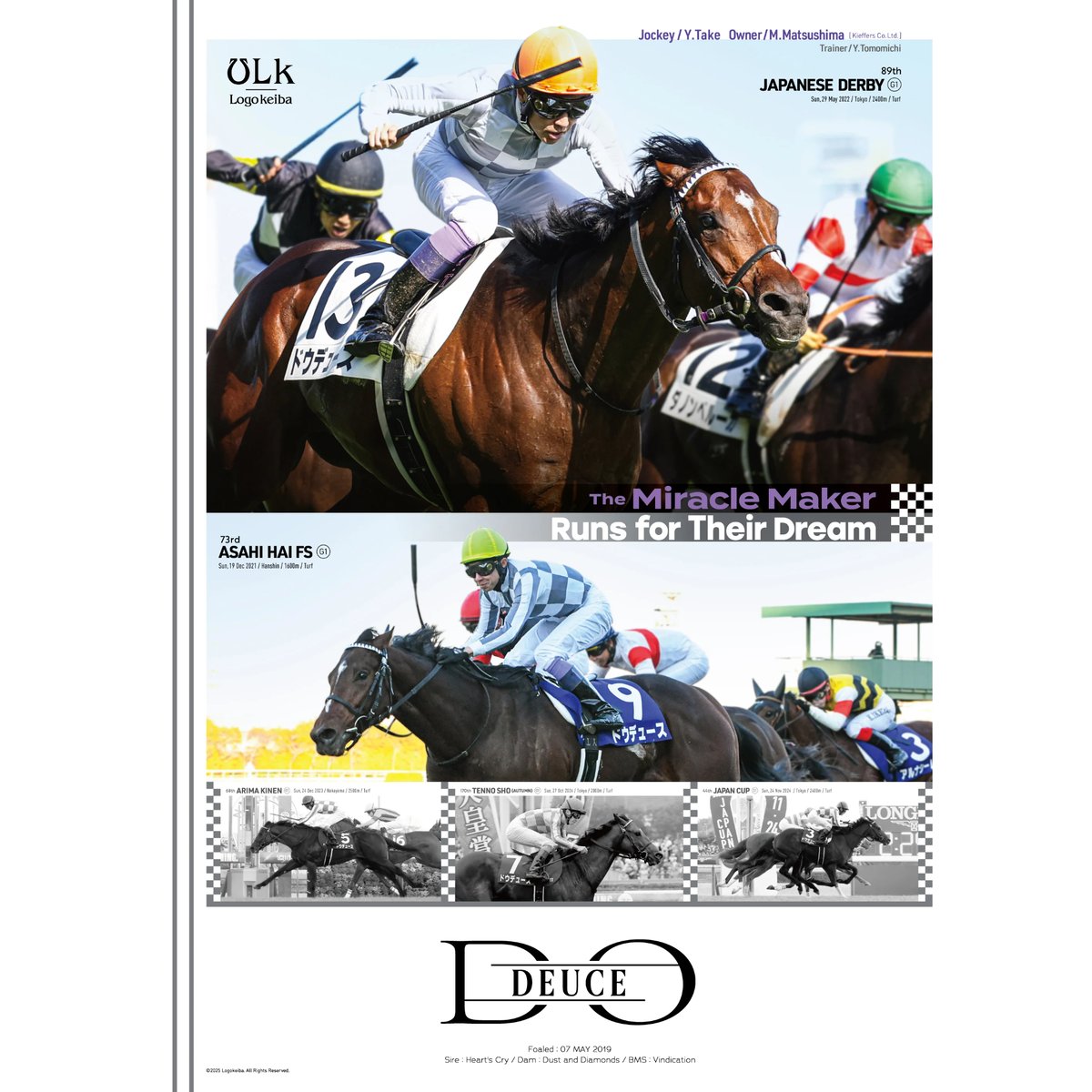 ダノンデサイル競馬JRAポスター非売品ノベルティ