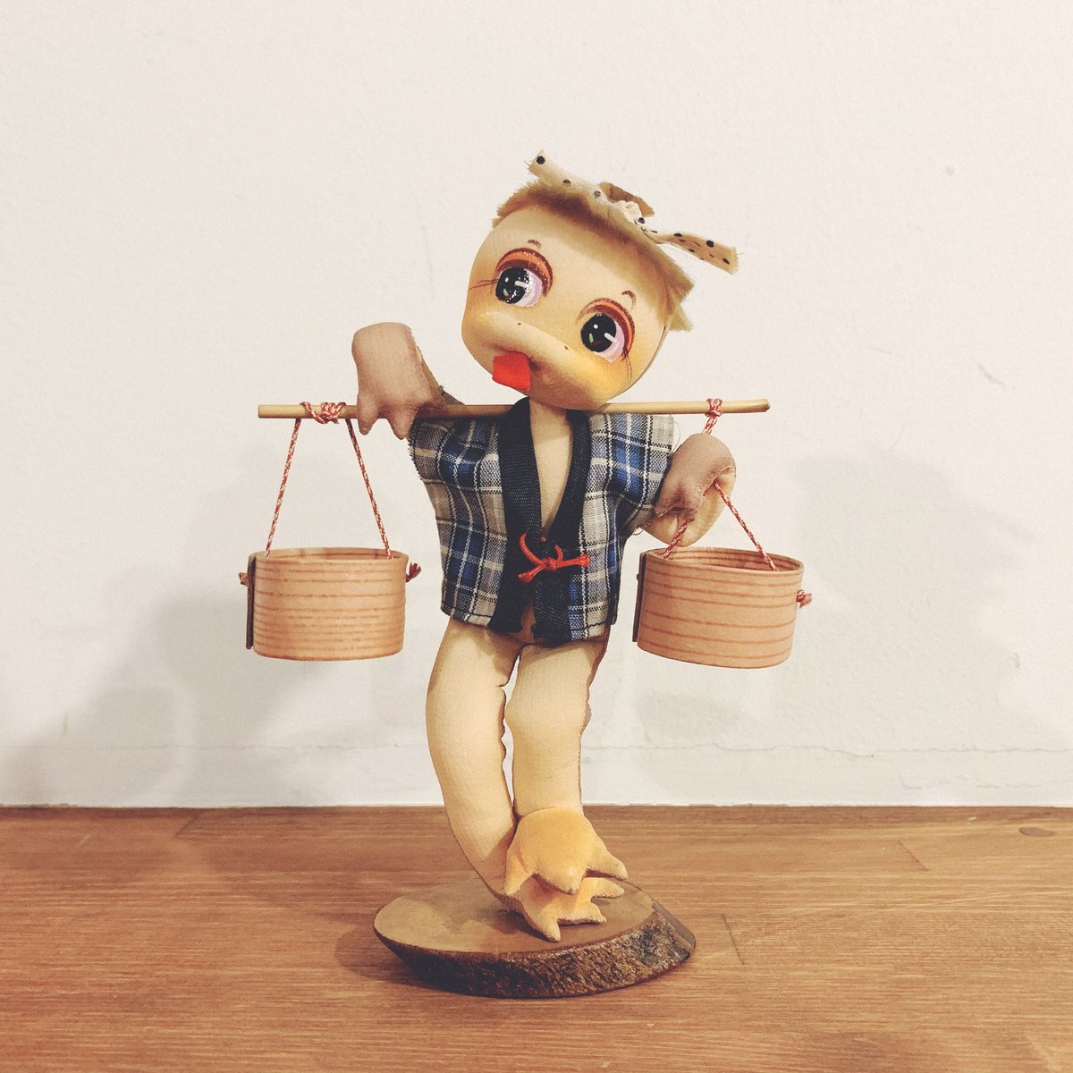 昭和レトロのポーズ人形『かっぱ』 | 象々の郷土玩具