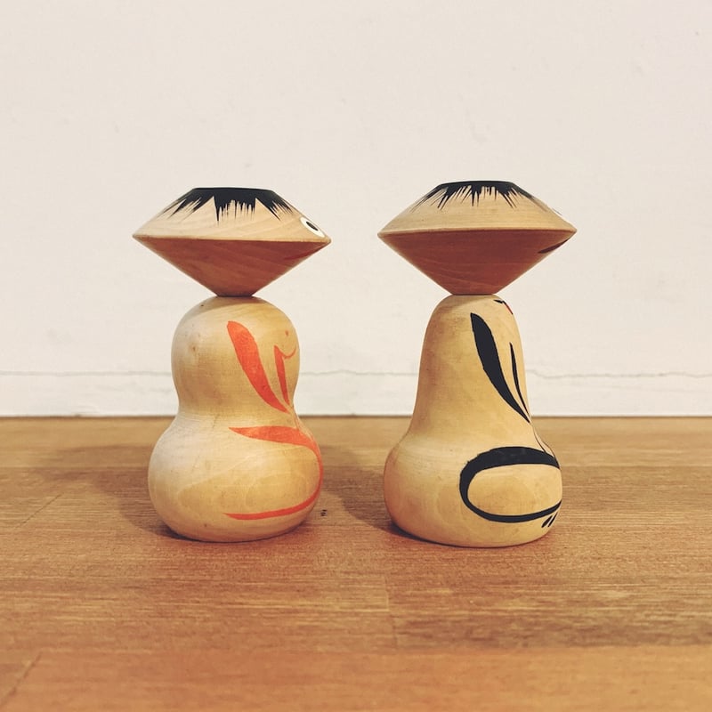 昭和レトロ！『河童夫婦こけし』 | 象々の郷土玩具