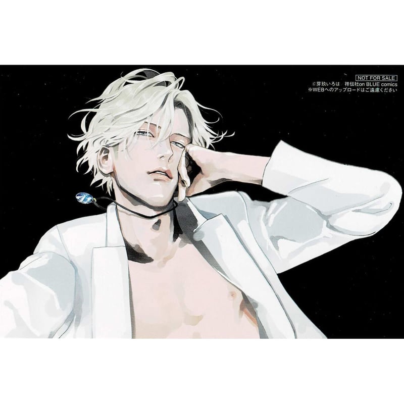 芽玖いろは 『喪服の花嫁』 とらのあな特典 両面イラストカード【BL