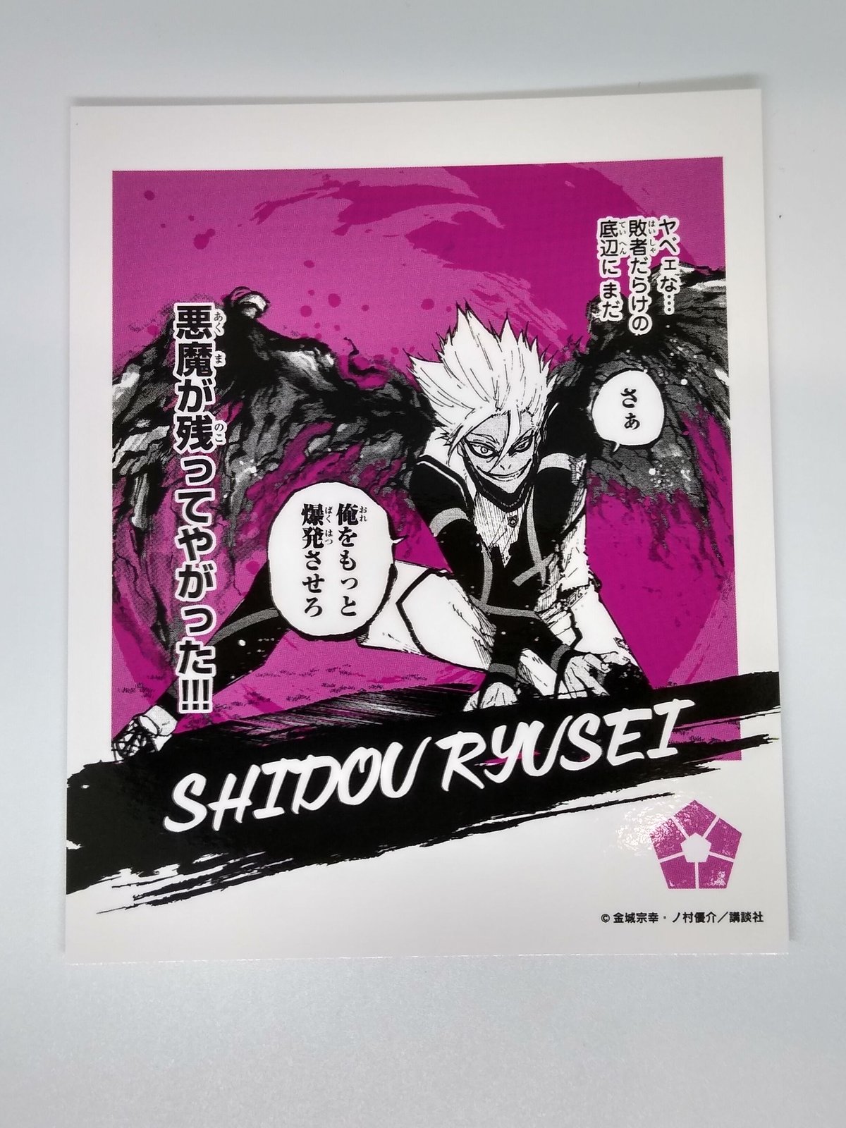 ブルーロック 士道龍聖 ボラロイド風ブロマイド | K-BOOKS 池袋 2次元