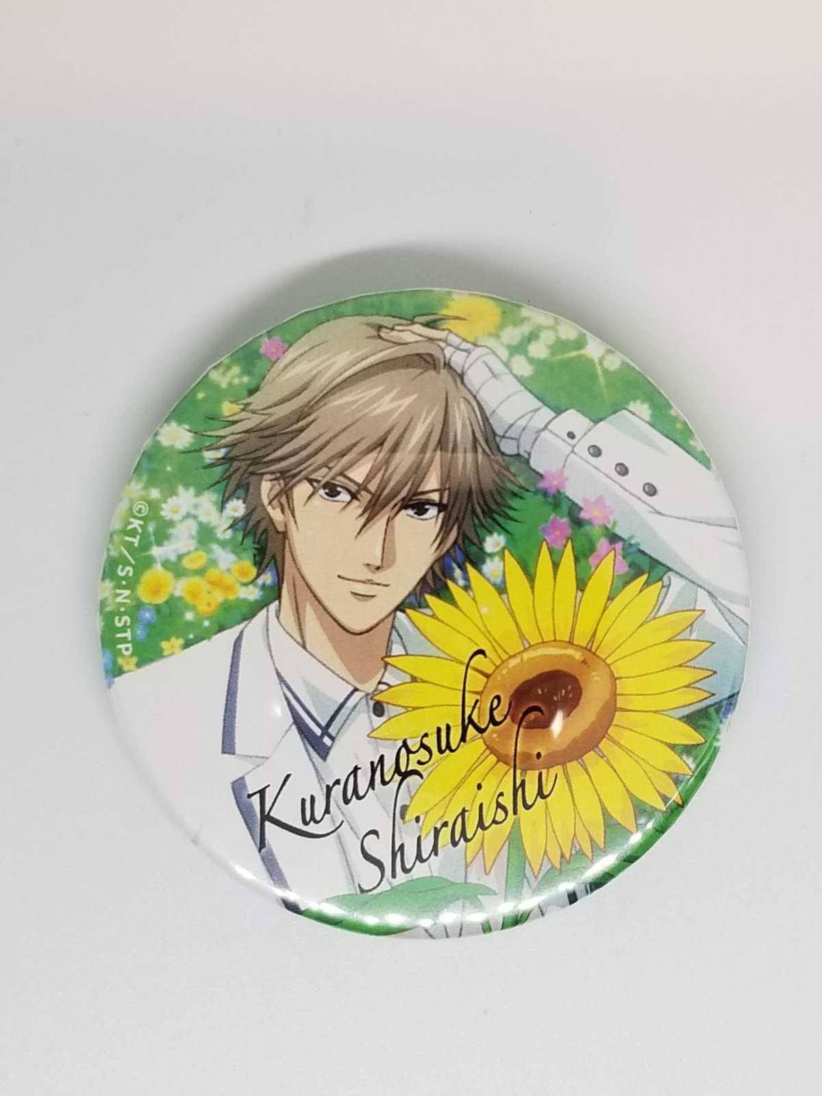 キズ有】テニスの王子様 白石 蔵ノ介 トレーディング缶バッジ ハッピー