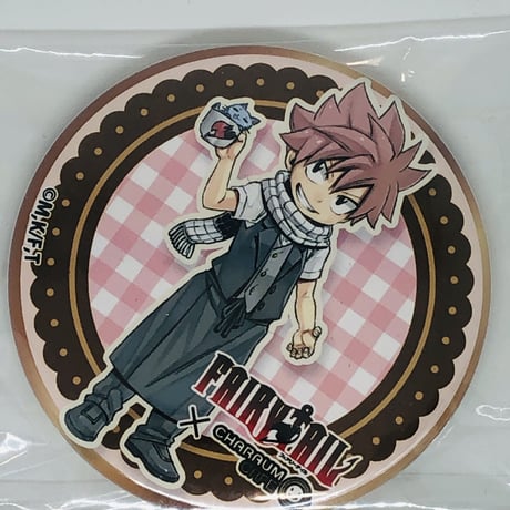 ナツ ルーシィ ガチャトク！ スタンド缶バッジ フェアリーテイル 未