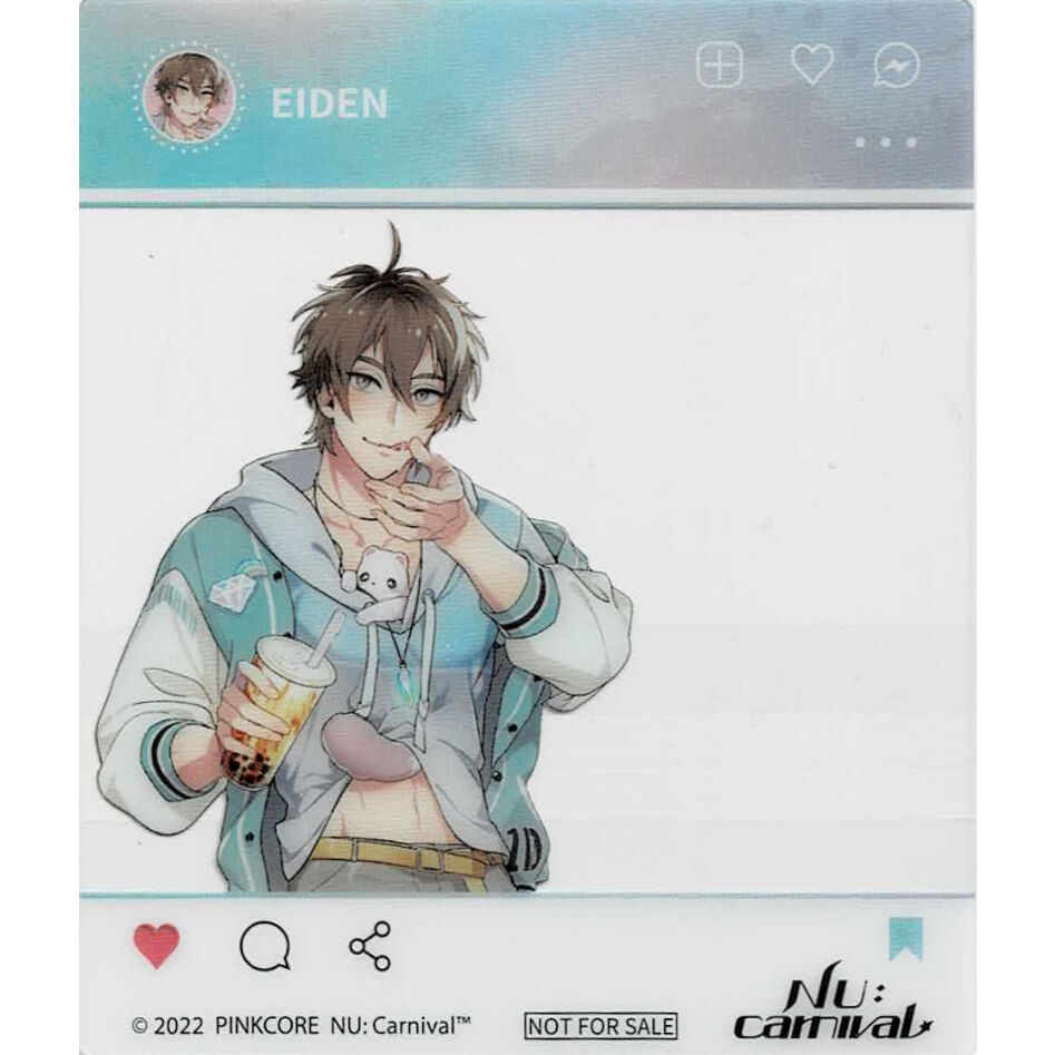 NU:カーニバル』 アニメイト フェア SNS風 クリアカード エイト【BL