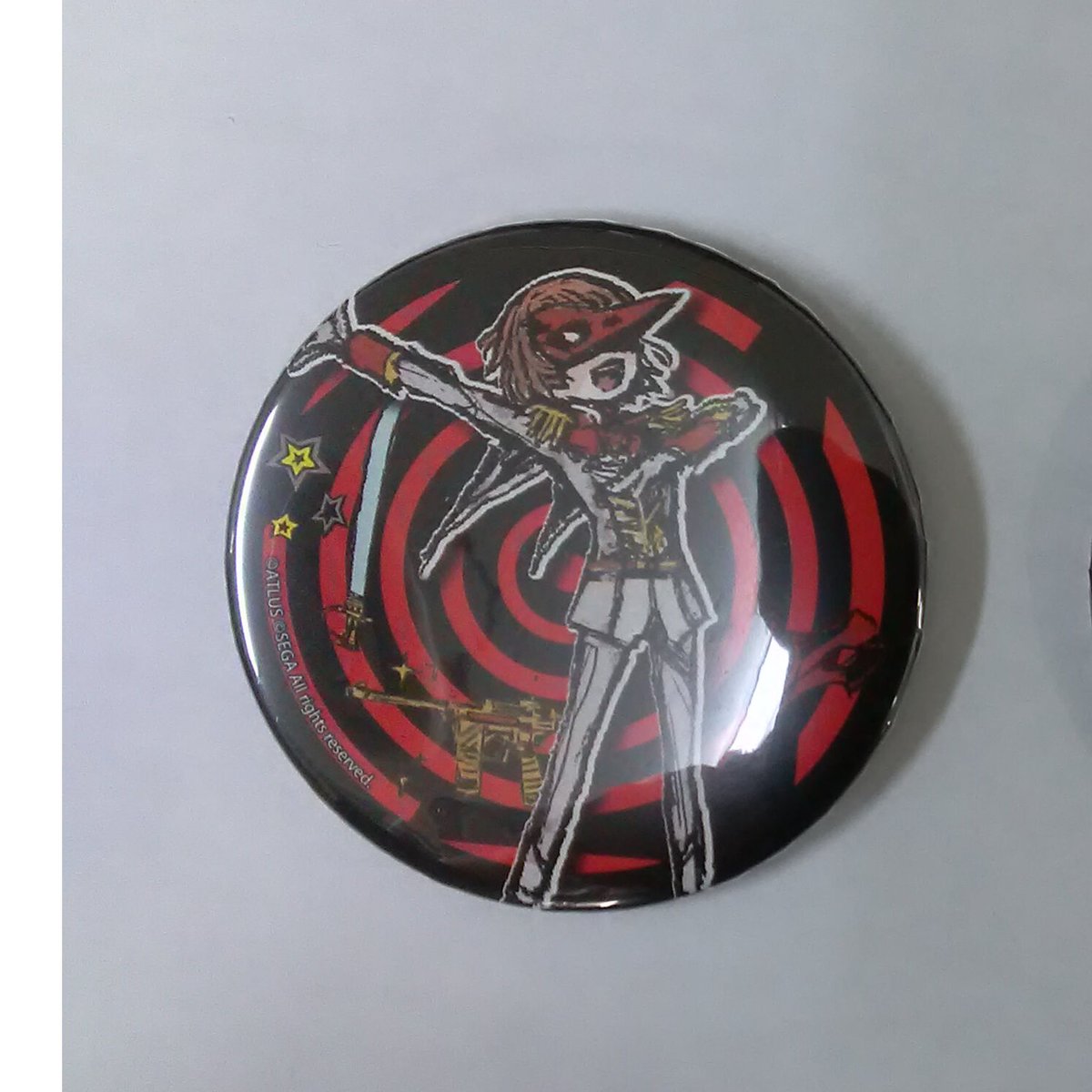 ペルソナ5 ザ・ロイヤル スター缶バッジ 明智吾郎 クロウ 東京ゲームショウ