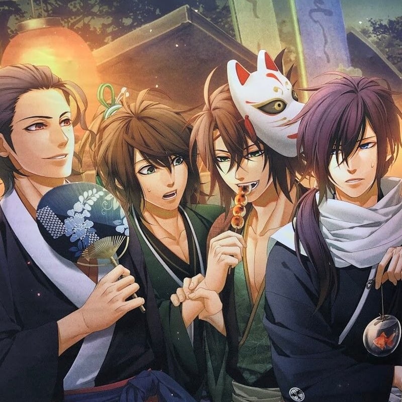 ○薄桜鬼 坂本龍馬 伊庭八郎 沖田総司 斎藤一 A1タペストリー | K