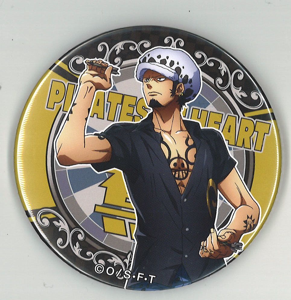 ワンピース 缶バッジ トラファルガー・ロー | K-BOOKS 秋葉原