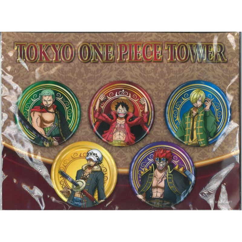 ONEPIECE 東京ワンピースタワー 缶バッジ5個セット | K-BOOKS 秋葉原