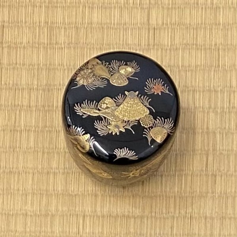 一瓢斎 海松貝蒔絵黒大棗 鵬雲斎書付 | とみや