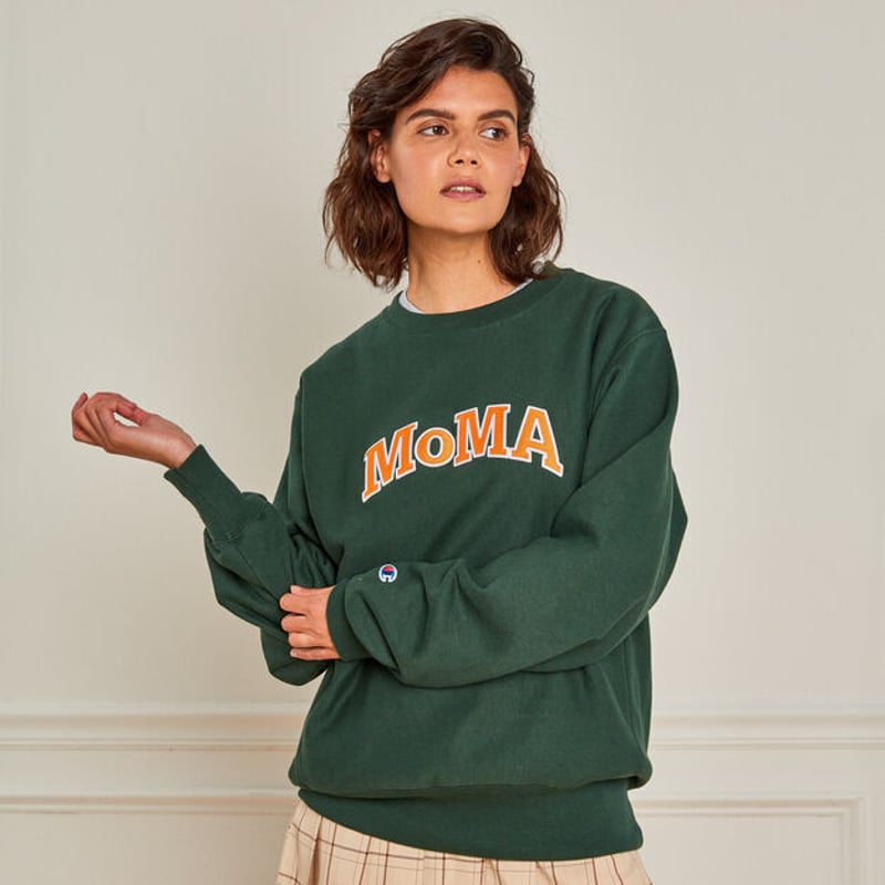 MoMA x CHAMPION モマxチャンピオン リバースウィーブ クルーネック