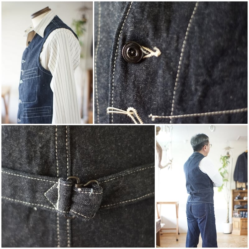 SUGARCANE シュガーケーン デニムワークベスト ベスト SC15702