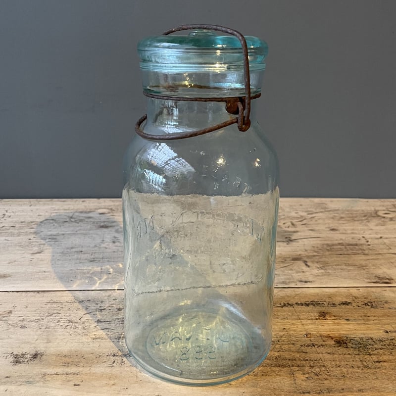 蓋付きガラス保存瓶 フランスアンティーク | OGISHIMA COFFEE Antiques