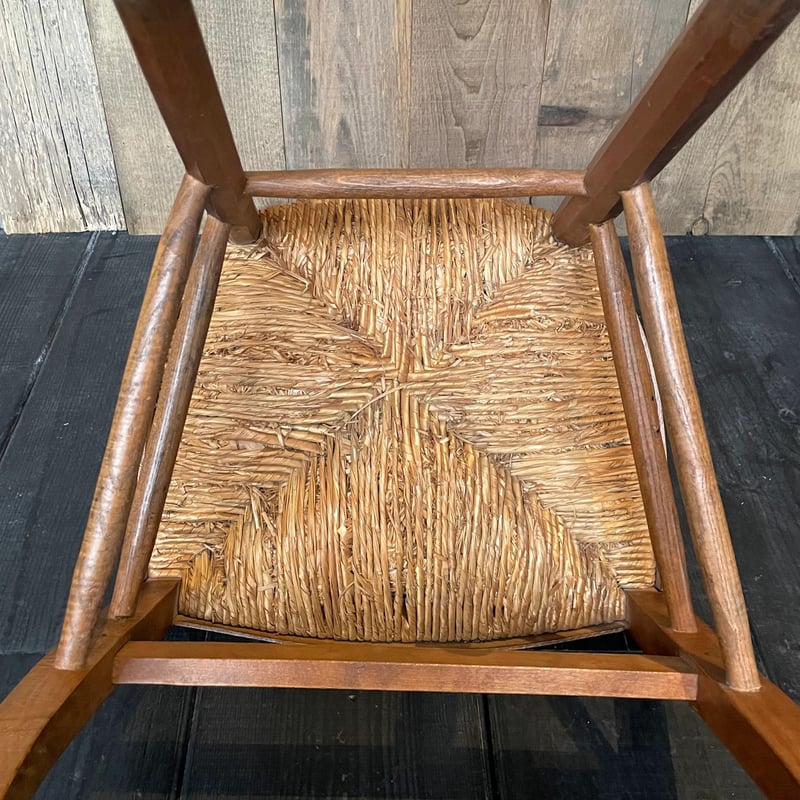 ラッシュシートチェア フランスアンティーク ⑰-1 | OGISHIMA COFFEE