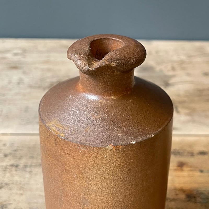 ブラウン陶器ボトル イギリスアンティーク ③ | OGISHIMA COFFEE Antiques