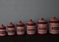 ローズバンド入荷♪BF社（BB社）アンティークキャニスター6客