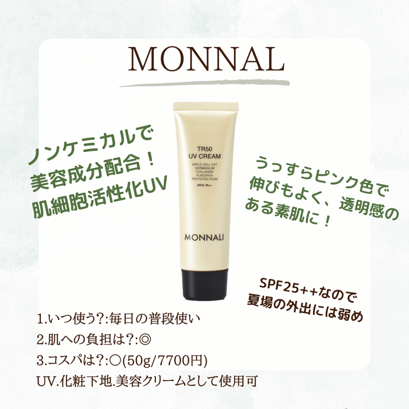 モナリ】UV美容クリーム | Alinn's STORE