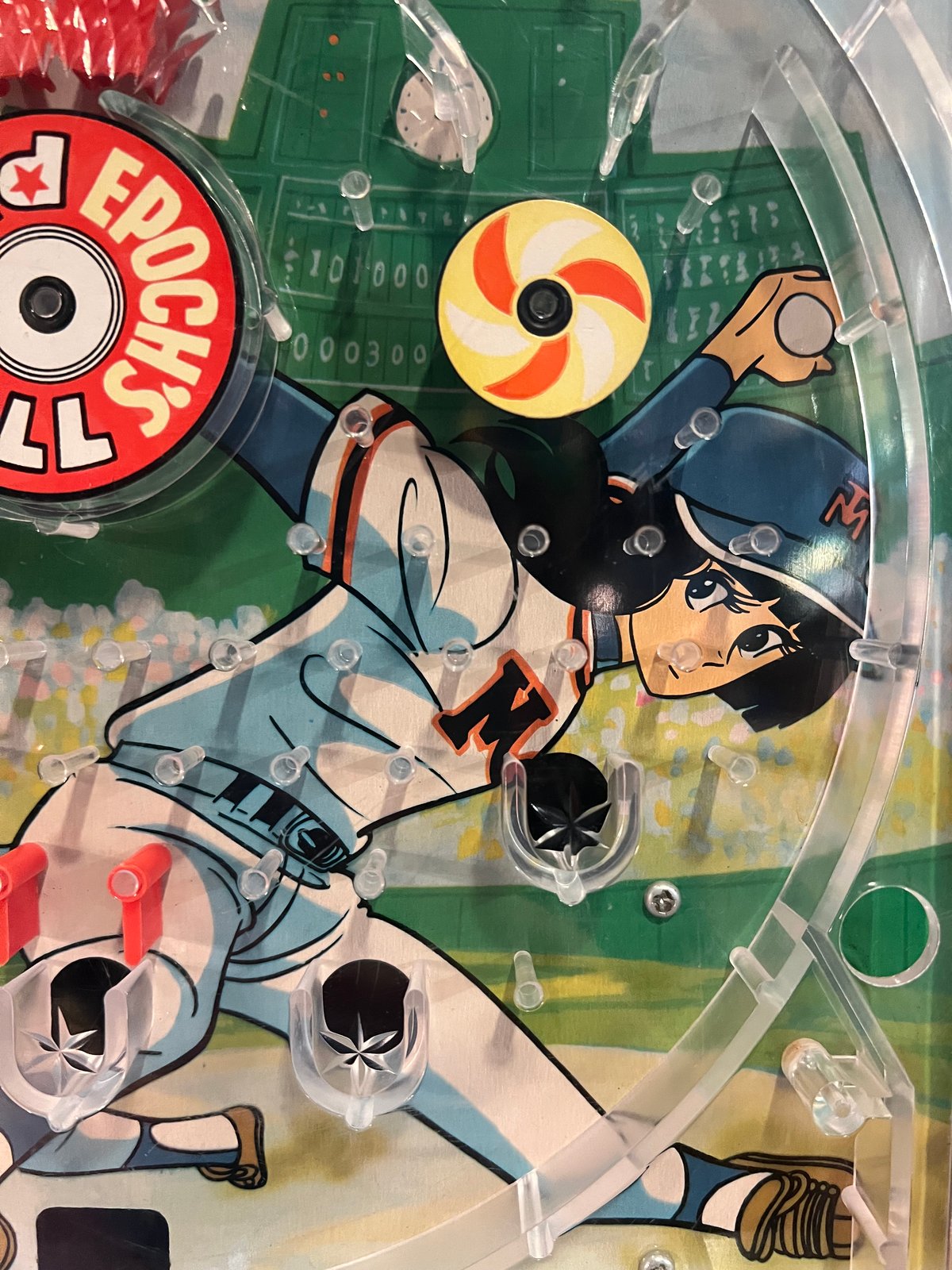 昭和レトロ エポック社 ジュニアパチンコ玩具 野球狂の詩