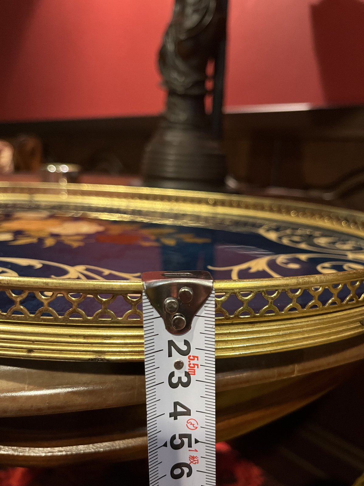 イタリア製 アンティークトレー 象嵌細工 お盆 | アンティーク家具と