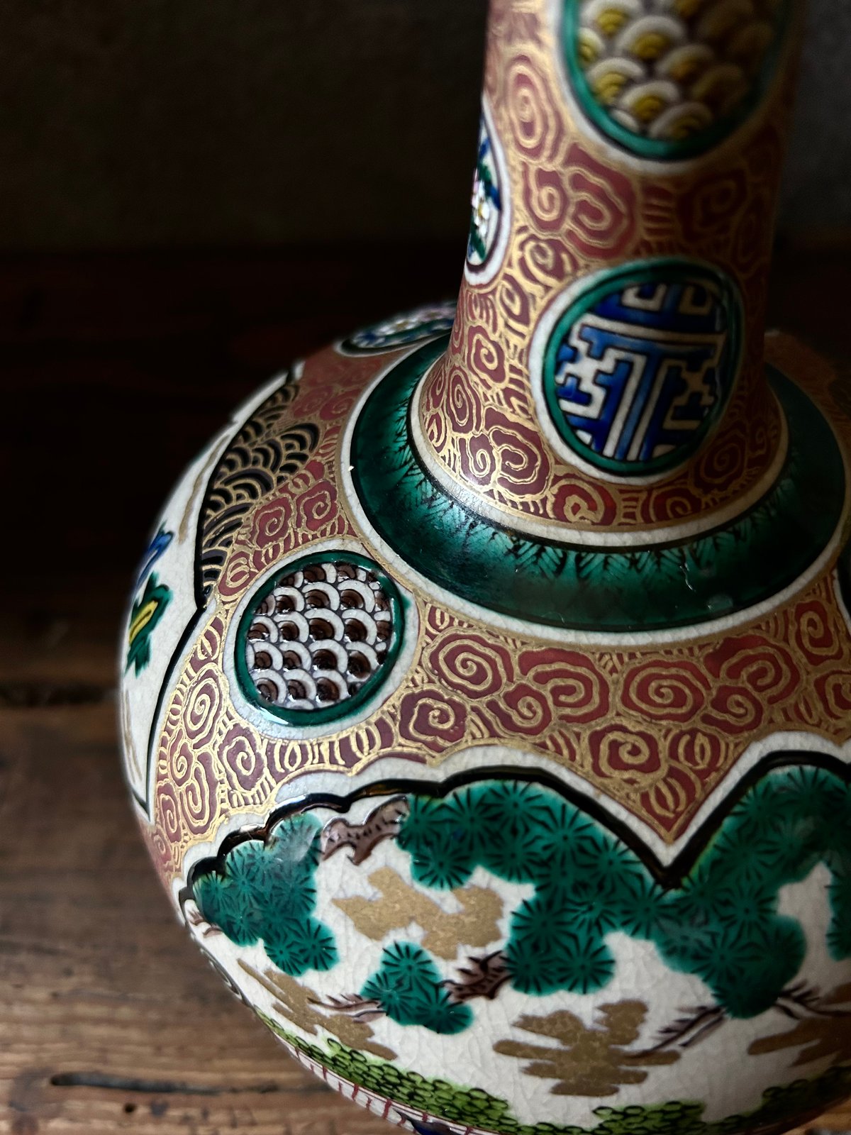 九谷焼/庄三/花瓶/骨董/アンティーク | 骨董・アンティークの